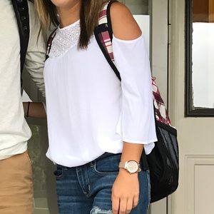 cute open sleeve blouse